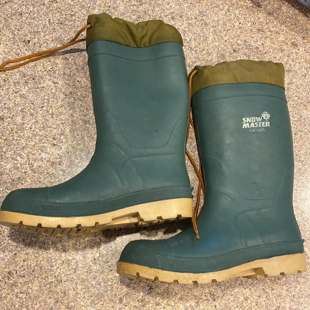 Snow Master Canada Boots WITH FLAWS and NO LINING Men’s 7